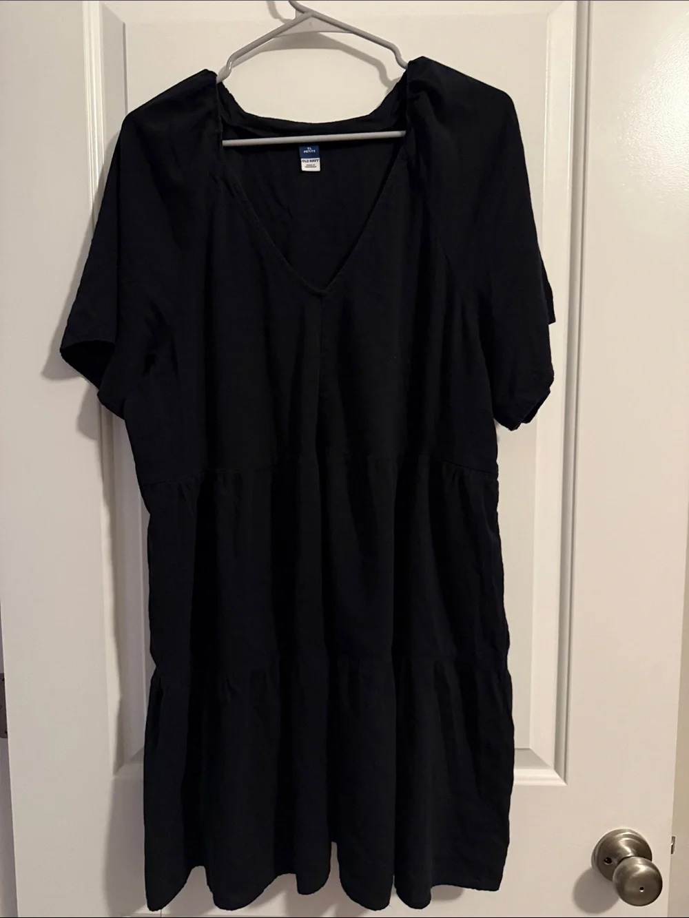 old navy short sleeve tiered dress Short-Sleeve Tiered Mini Swing Dress